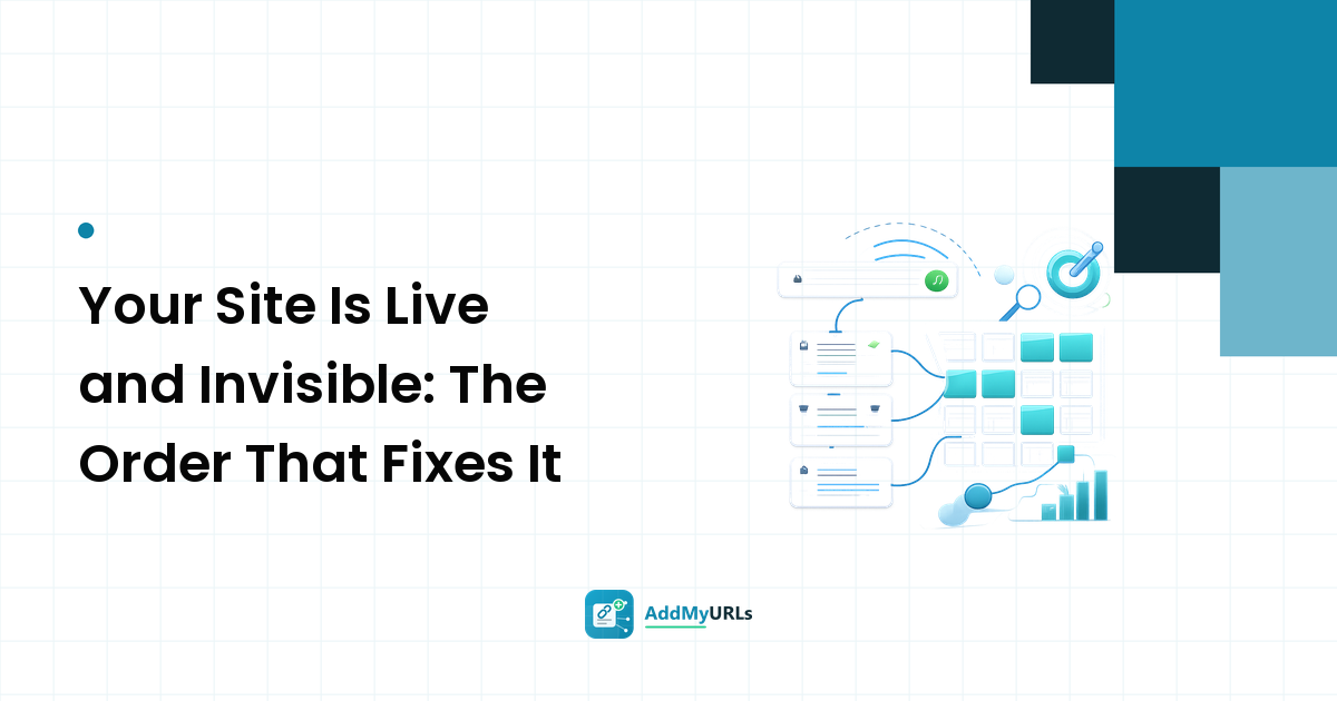 Your Site Is Live and Invisible: The Order That Fixes It
