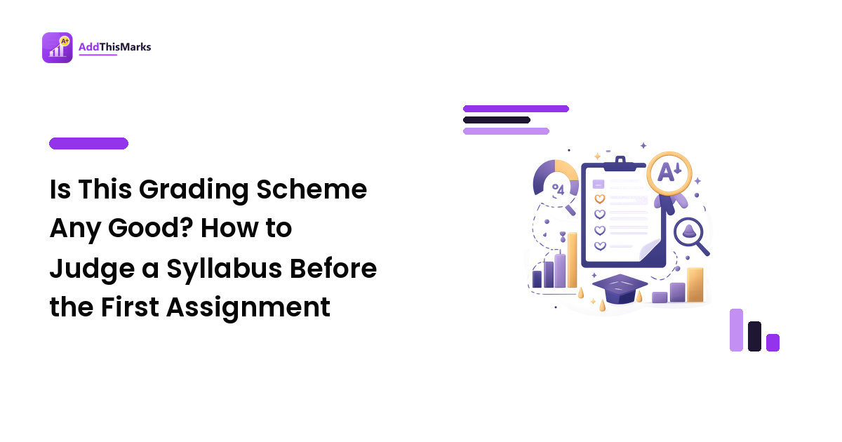 Is This Grading Scheme Any Good? How to Judge a Syllabus Before the First Assignment