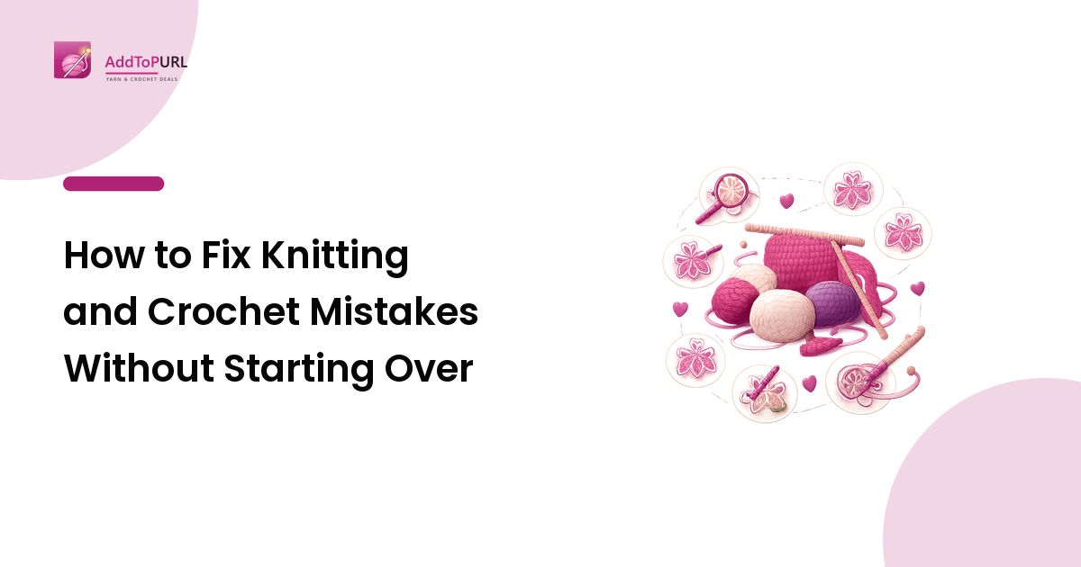 How to Fix Knitting and Crochet Mistakes Without Starting Over