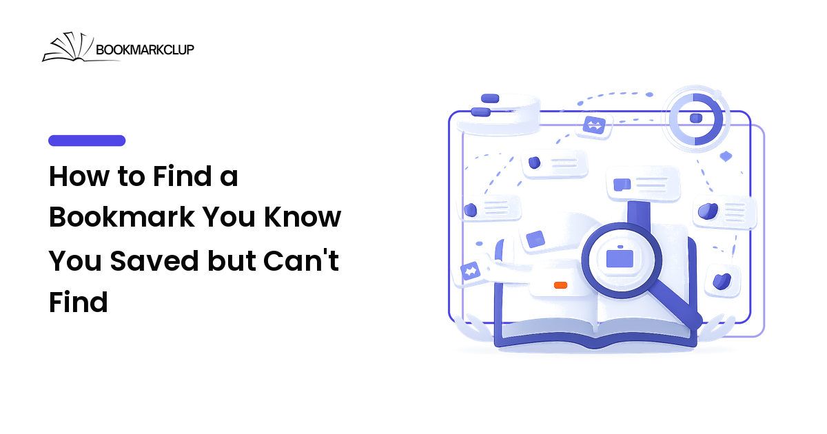 How to Find a Bookmark You Know You Saved but Can't Find