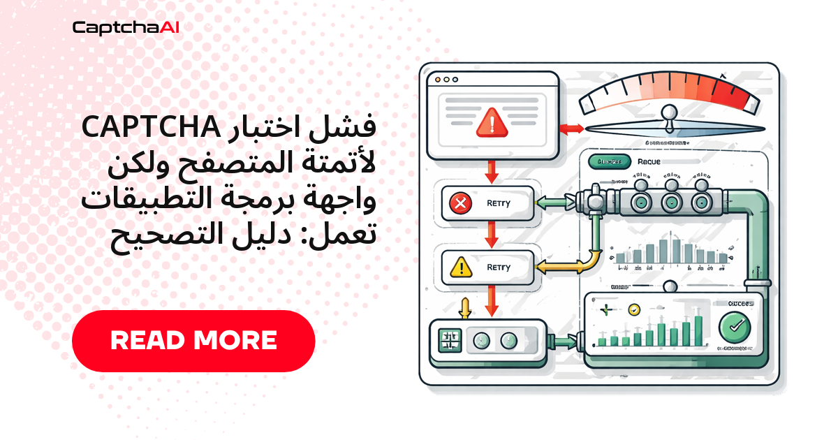 فشل اختبار CAPTCHA لأتمتة المتصفح ولكن واجهة برمجة التطبيقات تعمل: دليل التصحيح
