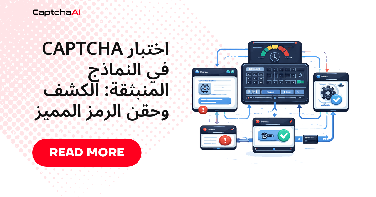اختبار CAPTCHA في النماذج المنبثقة: الكشف وحقن الرمز المميز