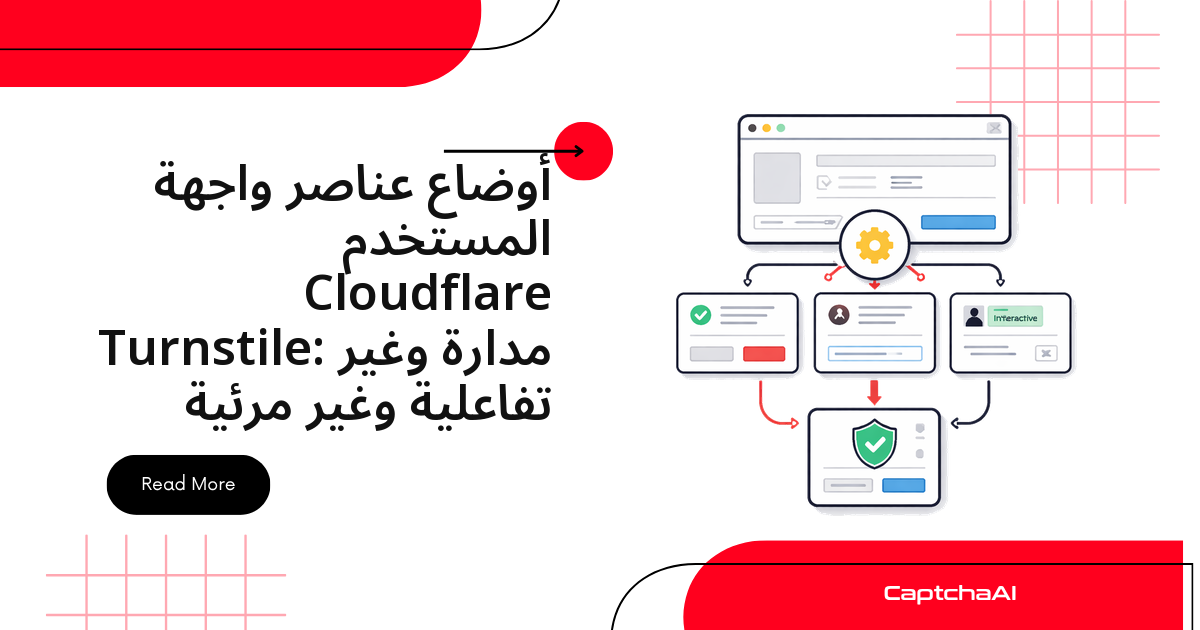 أوضاع عناصر واجهة المستخدم Cloudflare Turnstile: مُدارة وغير تفاعلية وغير مرئية