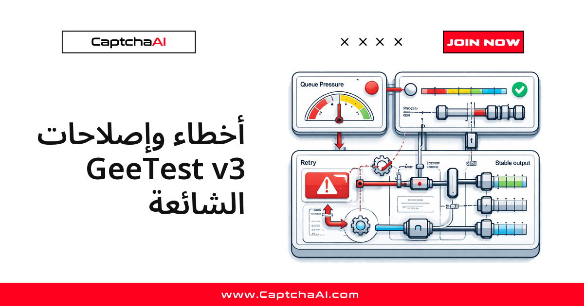 أخطاء وإصلاحات GeeTest v3 الشائعة