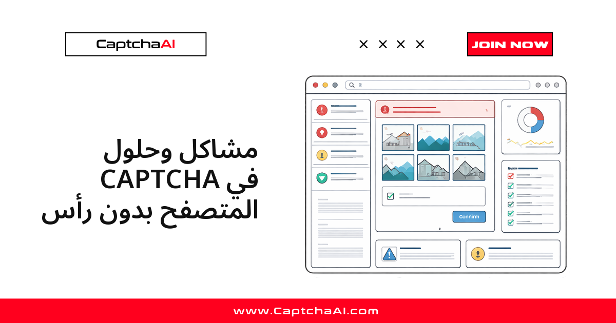 مشاكل وحلول CAPTCHA في المتصفح بدون رأس