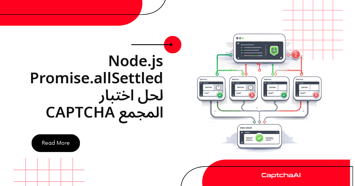 Node.js Promise.allSettled لحل اختبار CAPTCHA المجمع
