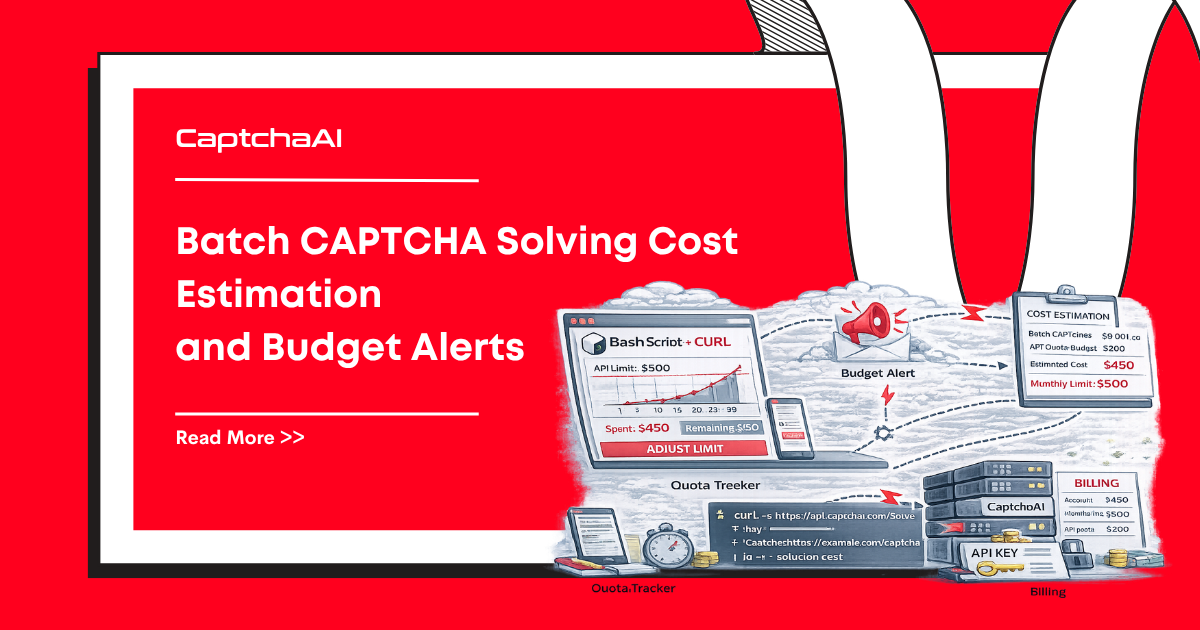 Batch CAPTCHA Solving Cost Estimation and Budget Alerts