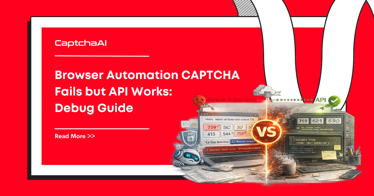 Browser Automation CAPTCHA Fails but API Works: Debug Guide