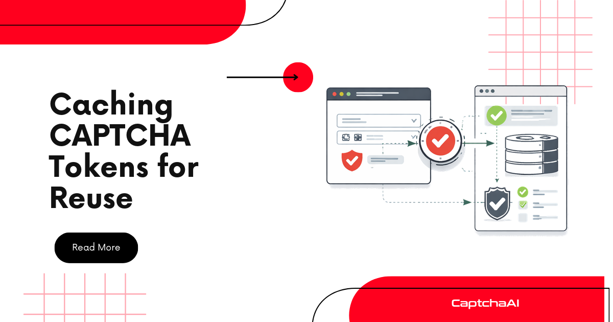 Caching CAPTCHA Tokens for Reuse
