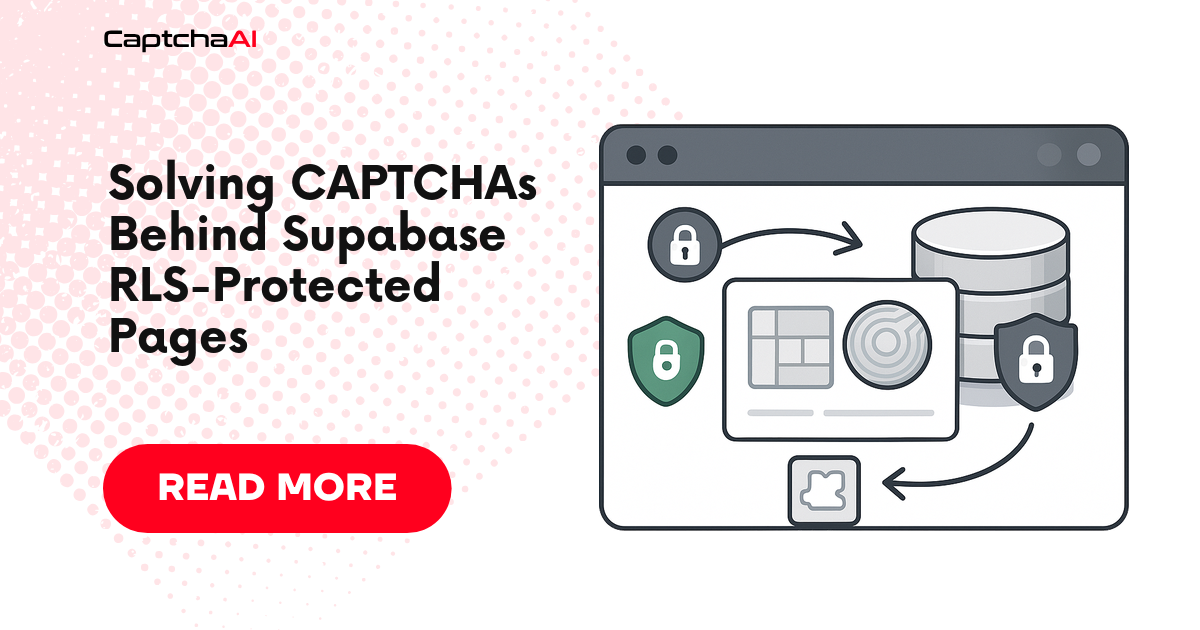 Solving CAPTCHAs Behind Supabase RLS-Protected Pages