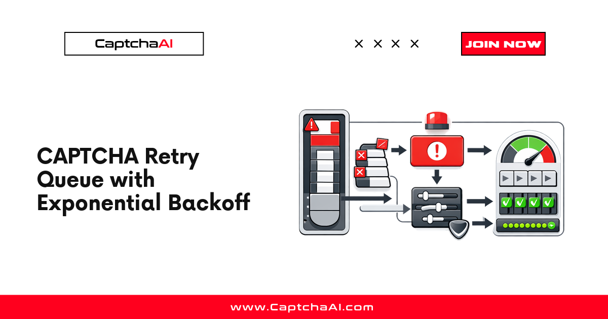CAPTCHA Retry Queue with Exponential Backoff