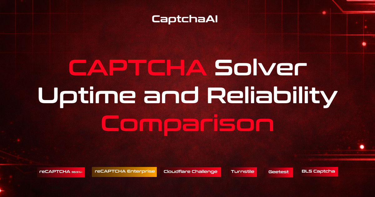 CAPTCHA Solver Uptime and Reliability Comparison