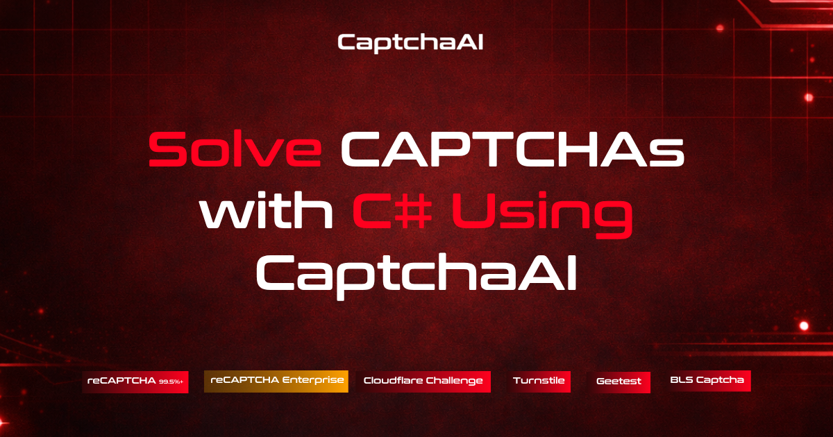 Solve CAPTCHAs with C# Using CaptchaAI