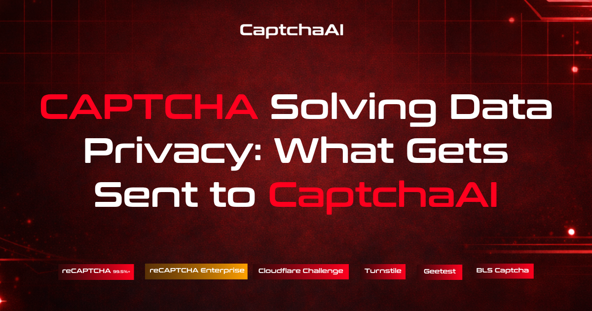 CAPTCHA Solving Data Privacy: What Gets Sent to CaptchaAI