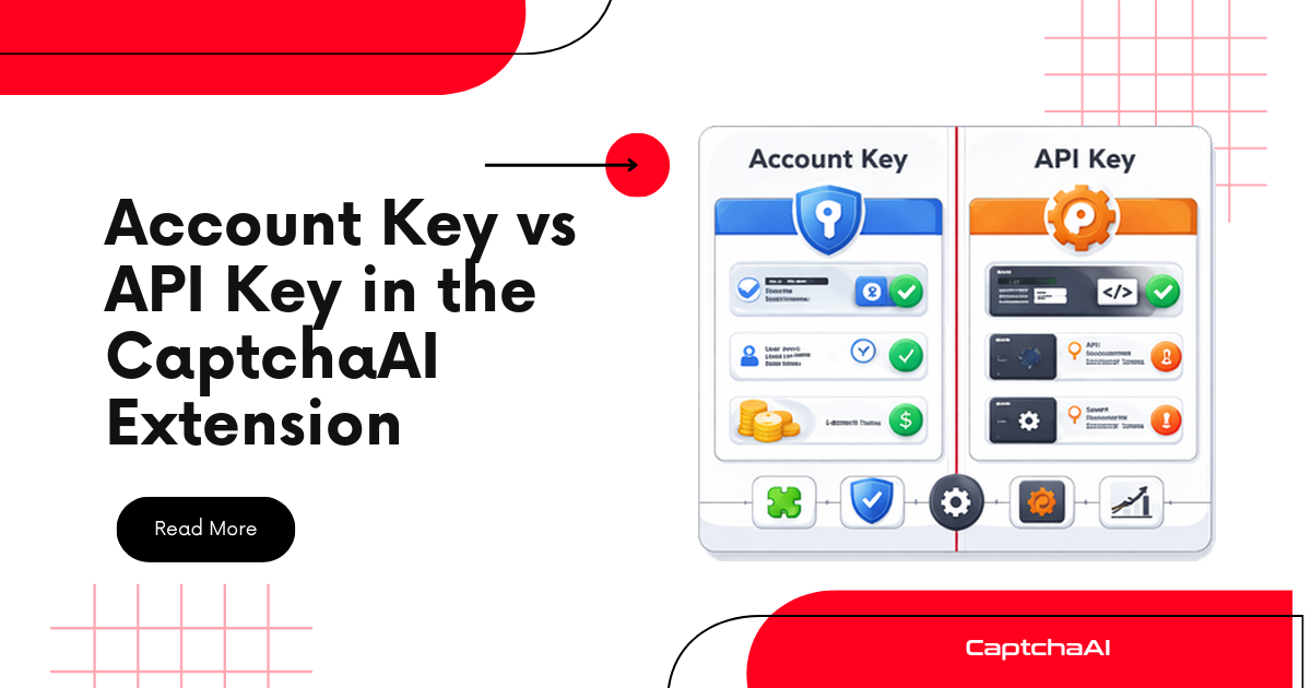 Account Key vs API Key in the CaptchaAI Extension