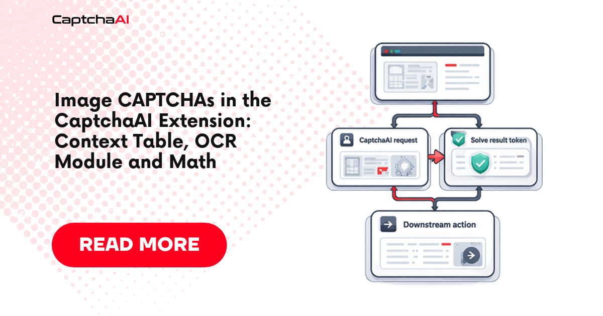 Image CAPTCHAs in the CaptchaAI Extension: Context Table, OCR Module and Math