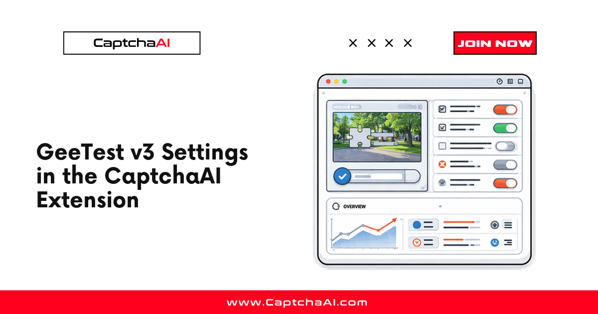 GeeTest v3 Settings in the CaptchaAI Extension