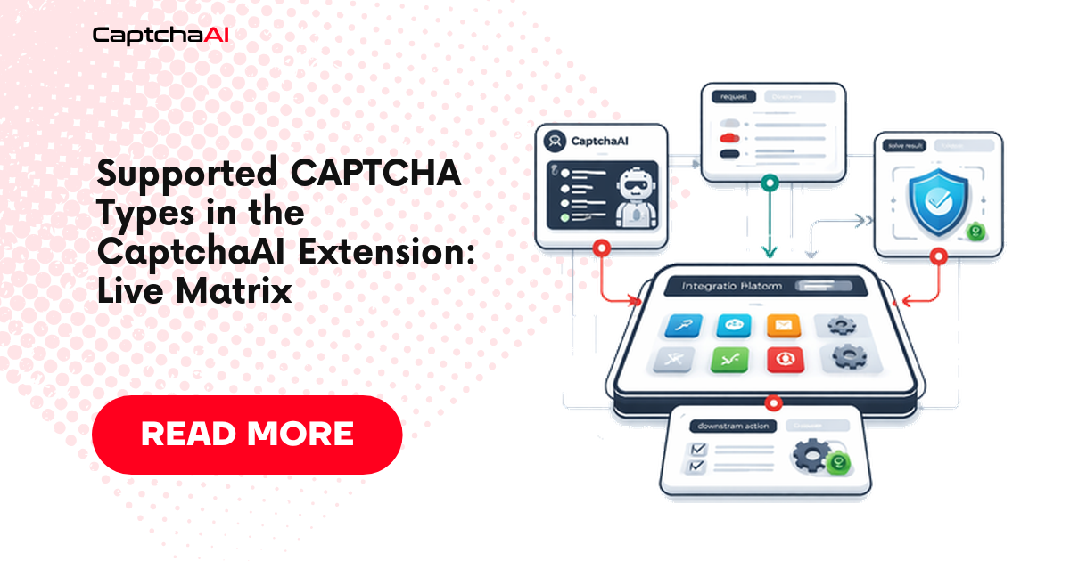 Supported CAPTCHA Types in the CaptchaAI Extension: Live Matrix