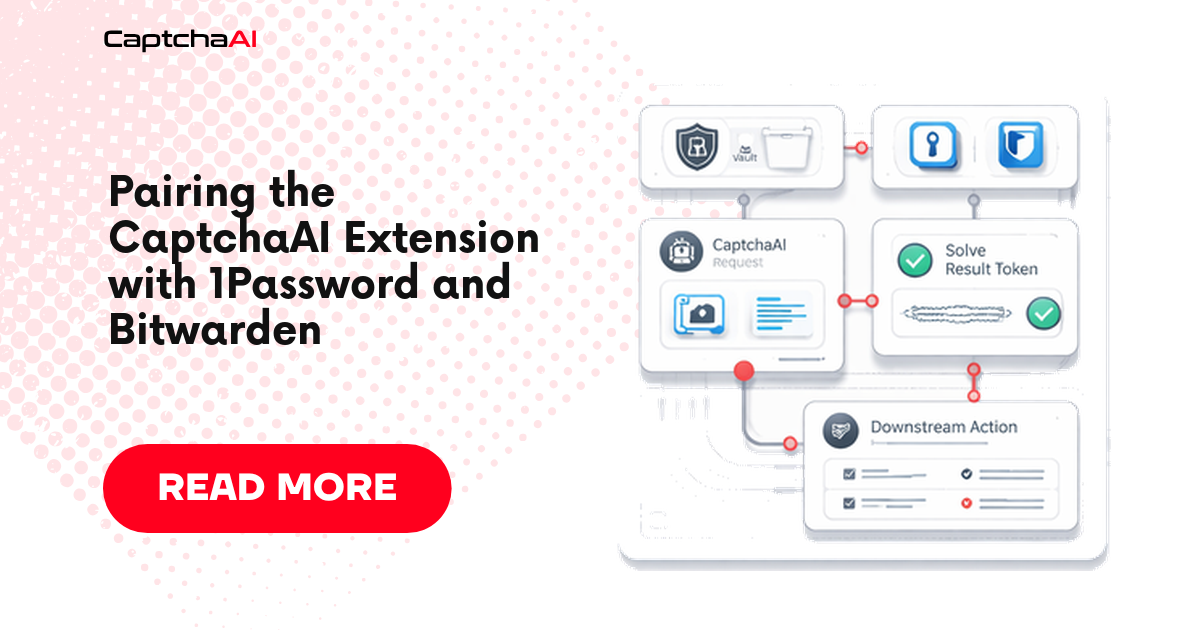 Pairing the CaptchaAI Extension with 1Password and Bitwarden