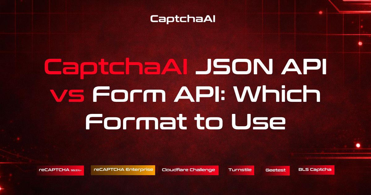 CaptchaAI JSON API vs Form API: Which Format to Use