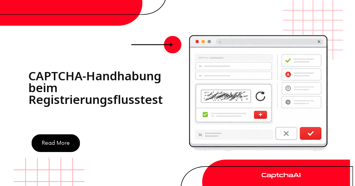 CAPTCHA-Handhabung beim Registrierungsflusstest