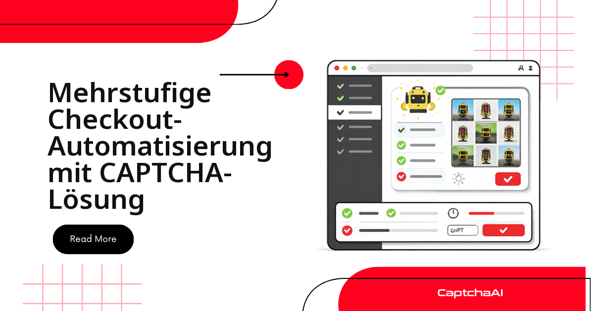 Mehrstufige Checkout-Automatisierung mit CAPTCHA-Lösung