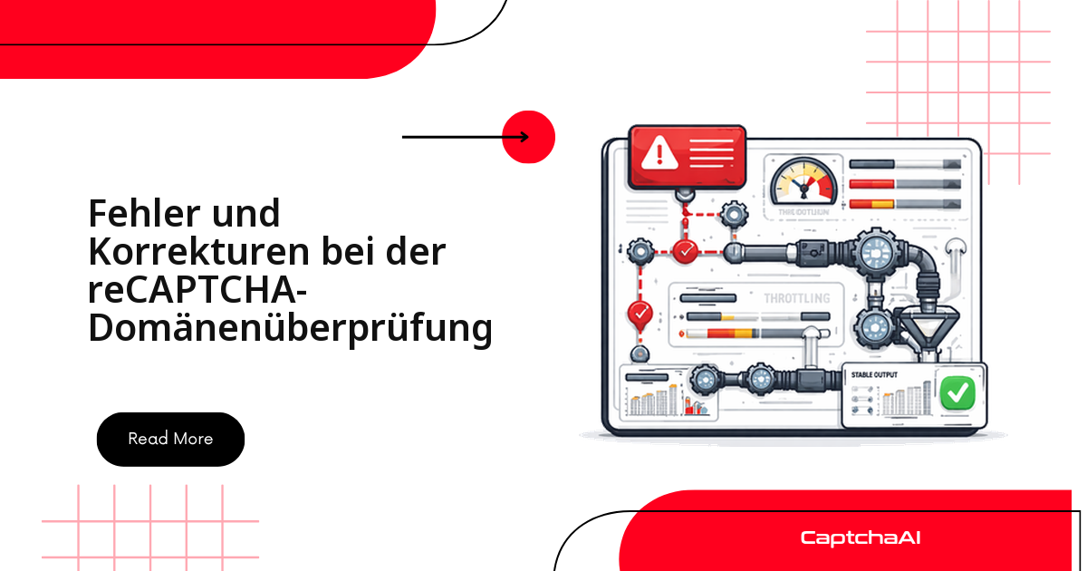 Fehler und Korrekturen bei der reCAPTCHA-Domänenüberprüfung