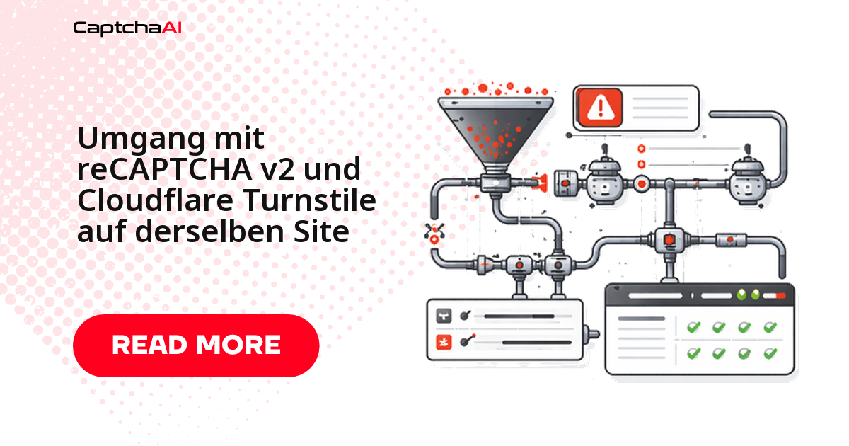 Umgang mit reCAPTCHA v2 und Cloudflare Turnstile auf derselben Site