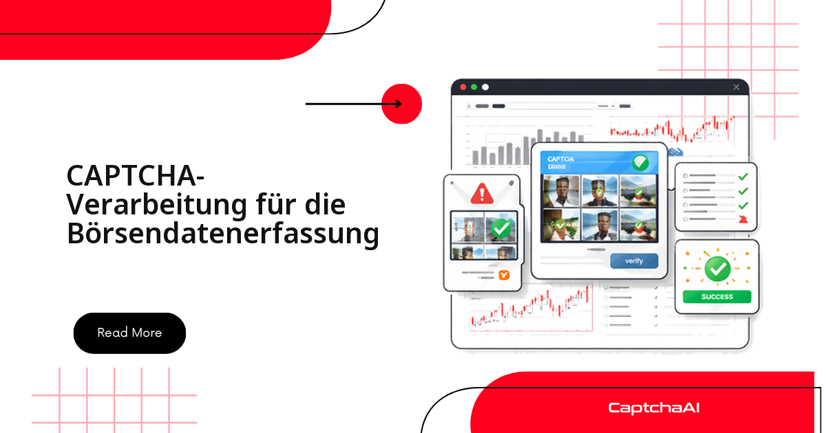 CAPTCHA-Verarbeitung für die Börsendatenerfassung