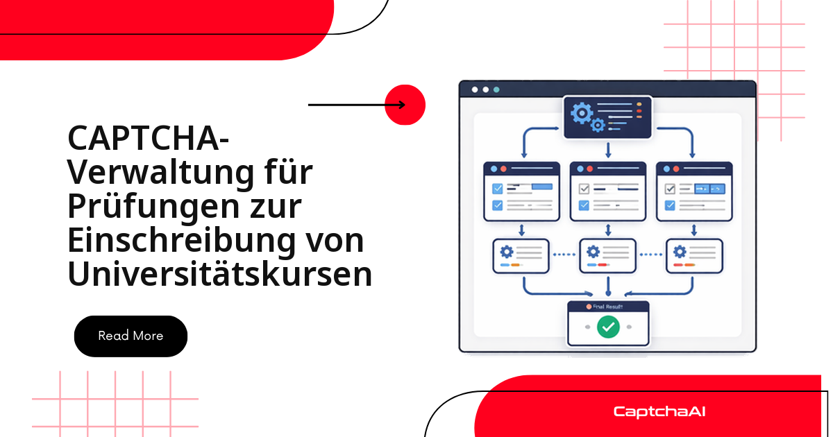 CAPTCHA-Verwaltung für Prüfungen zur Einschreibung von Universitätskursen