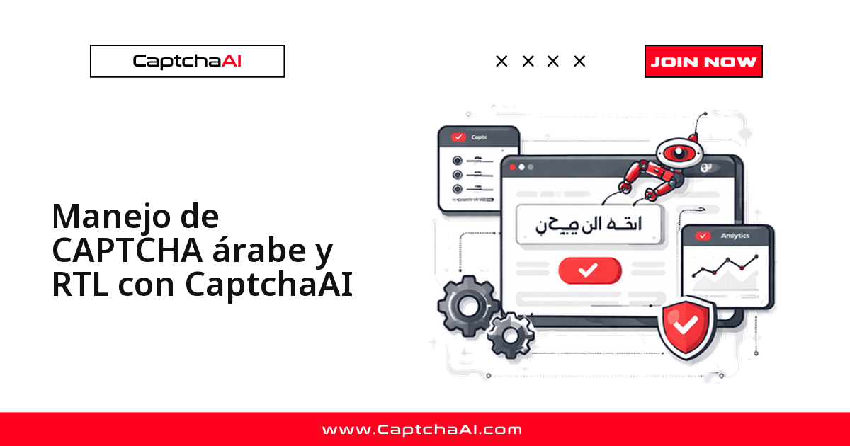 Manejo de CAPTCHA árabe y RTL con CaptchaAI