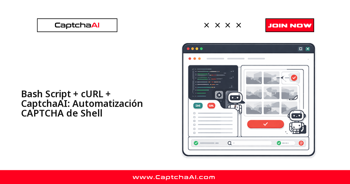 Bash Script + cURL + CaptchaAI: Automatización CAPTCHA de Shell