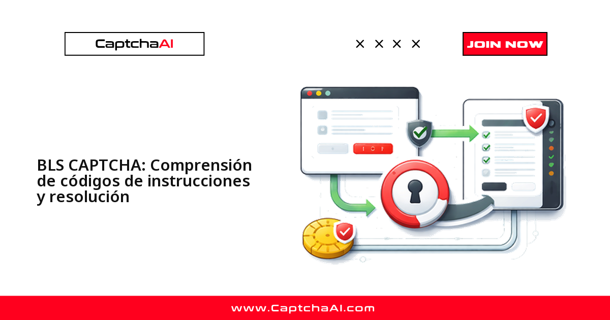 BLS CAPTCHA: Comprensión de códigos de instrucciones y resolución
