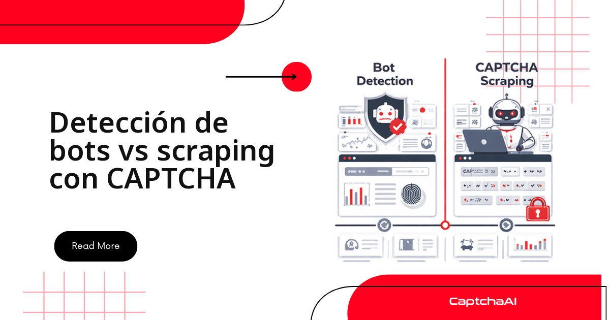 Detección de bots vs scraping con CAPTCHA