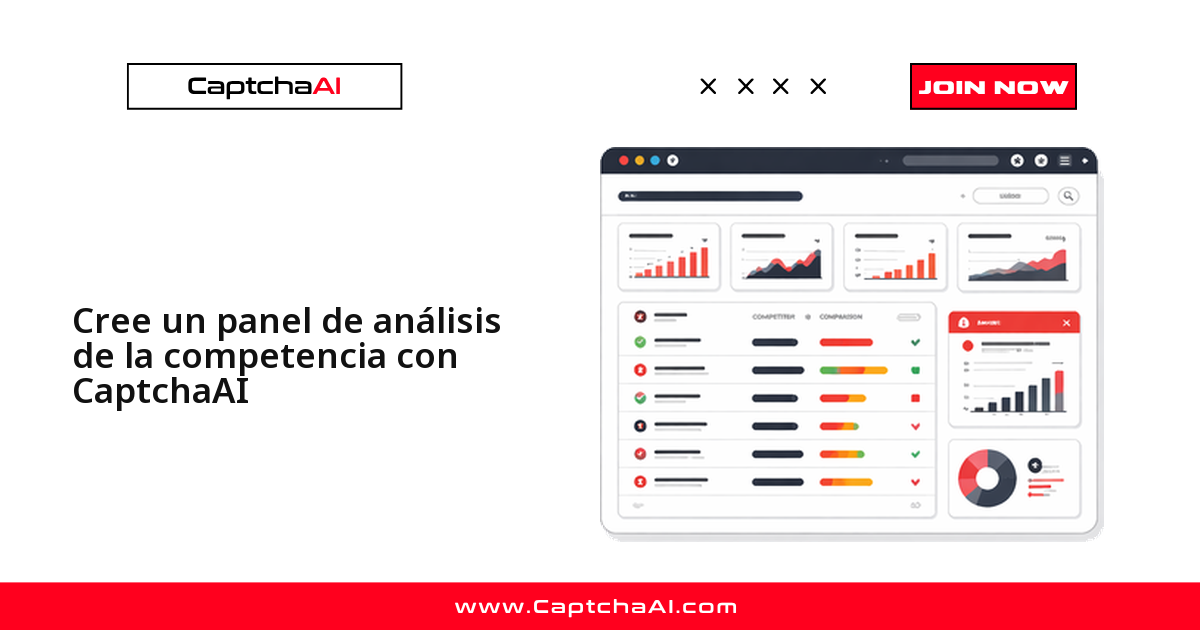 Cree un panel de análisis de la competencia con CaptchaAI