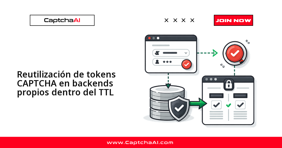 Reutilización de tokens CAPTCHA en backends propios dentro del TTL