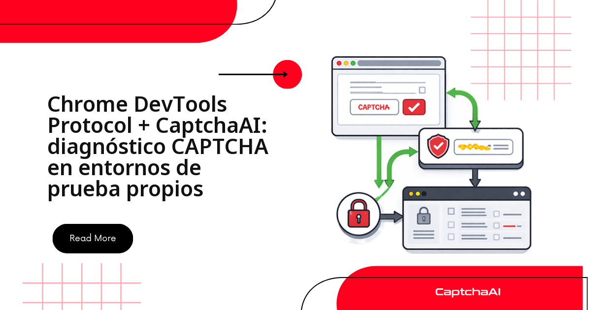 Chrome DevTools Protocol + CaptchaAI: diagnóstico CAPTCHA en entornos de prueba propios