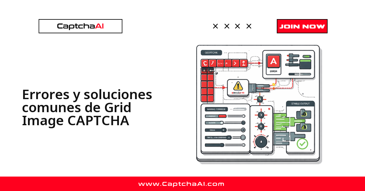 Errores y soluciones comunes de Grid Image CAPTCHA
