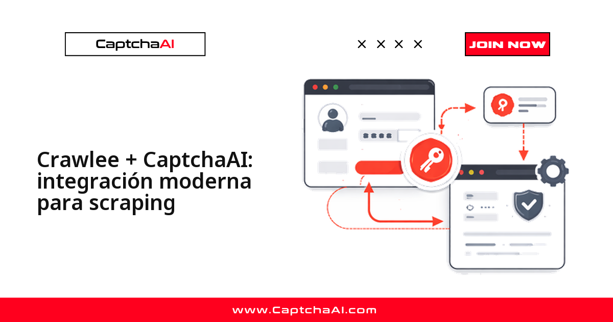 Crawlee + CaptchaAI: integración moderna para scraping