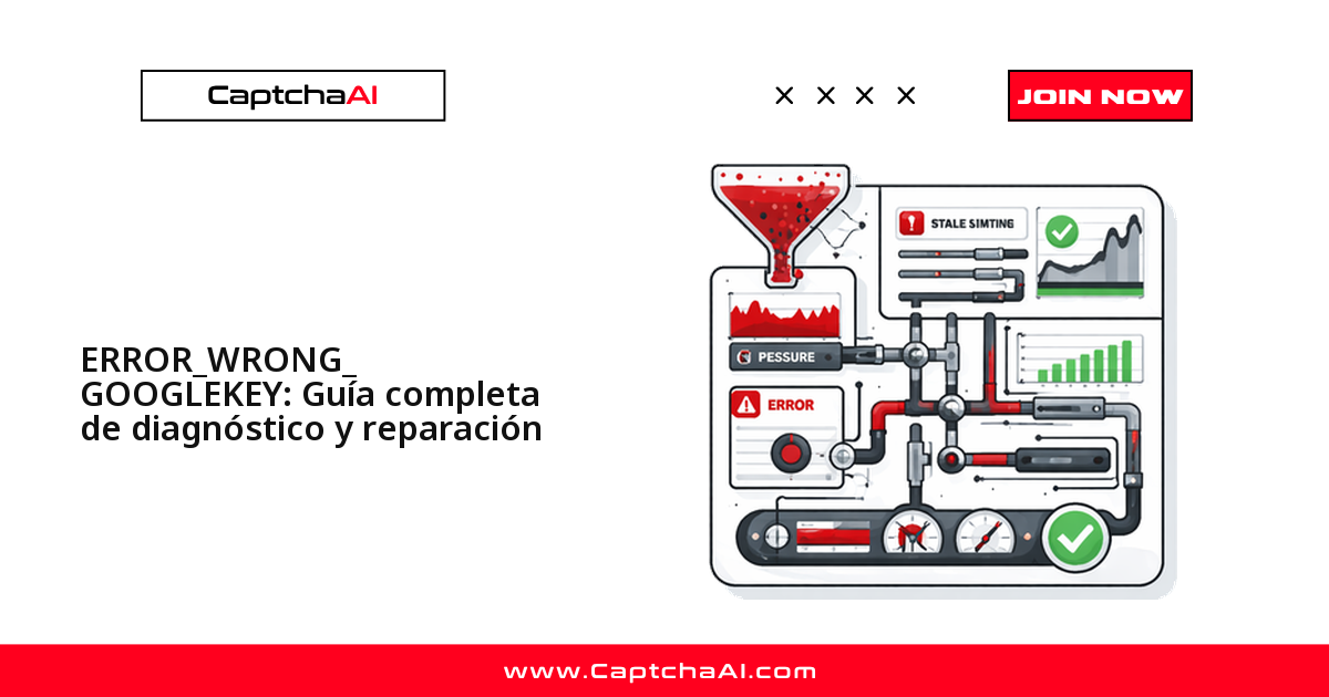 ERROR_WRONG_GOOGLEKEY: Guía completa de diagnóstico y reparación