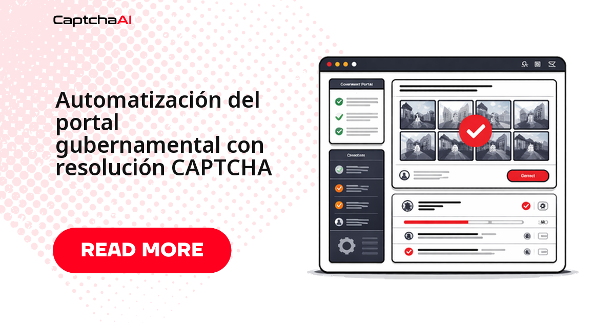 Automatización del portal gubernamental con resolución CAPTCHA