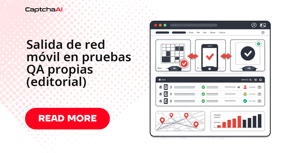 Salida de red móvil en pruebas QA propias (editorial)