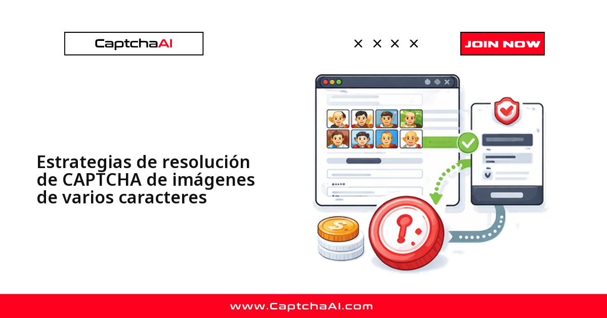 Estrategias de resolución de CAPTCHA de imágenes de varios caracteres