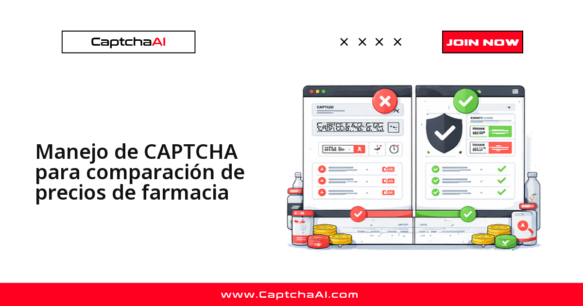 Manejo de CAPTCHA para comparación de precios de farmacia