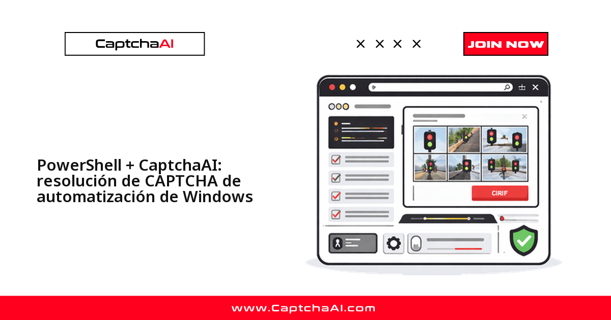 PowerShell + CaptchaAI: resolución de CAPTCHA de automatización de Windows