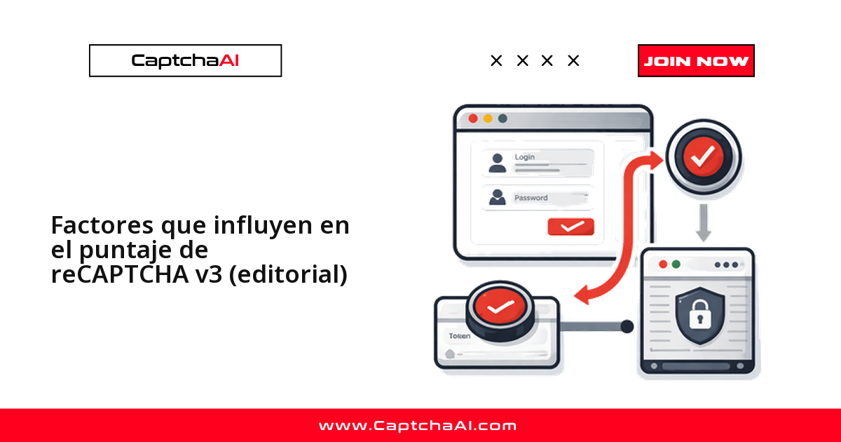 Factores que influyen en el puntaje de reCAPTCHA v3 (editorial)