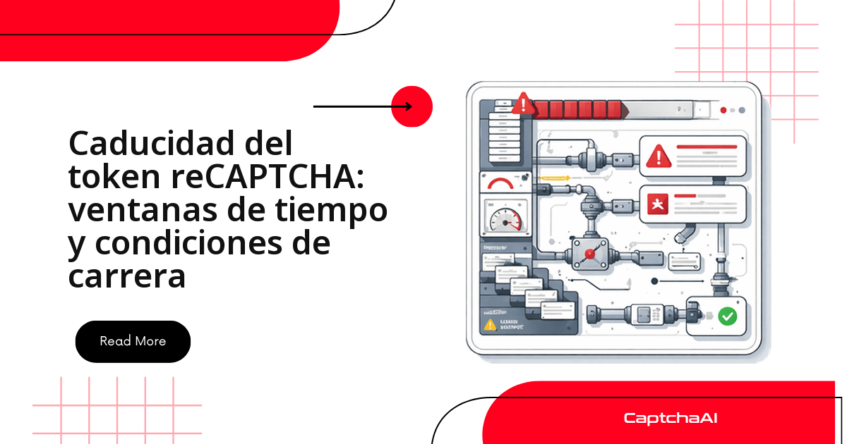 Caducidad del token reCAPTCHA: ventanas de tiempo y condiciones de carrera