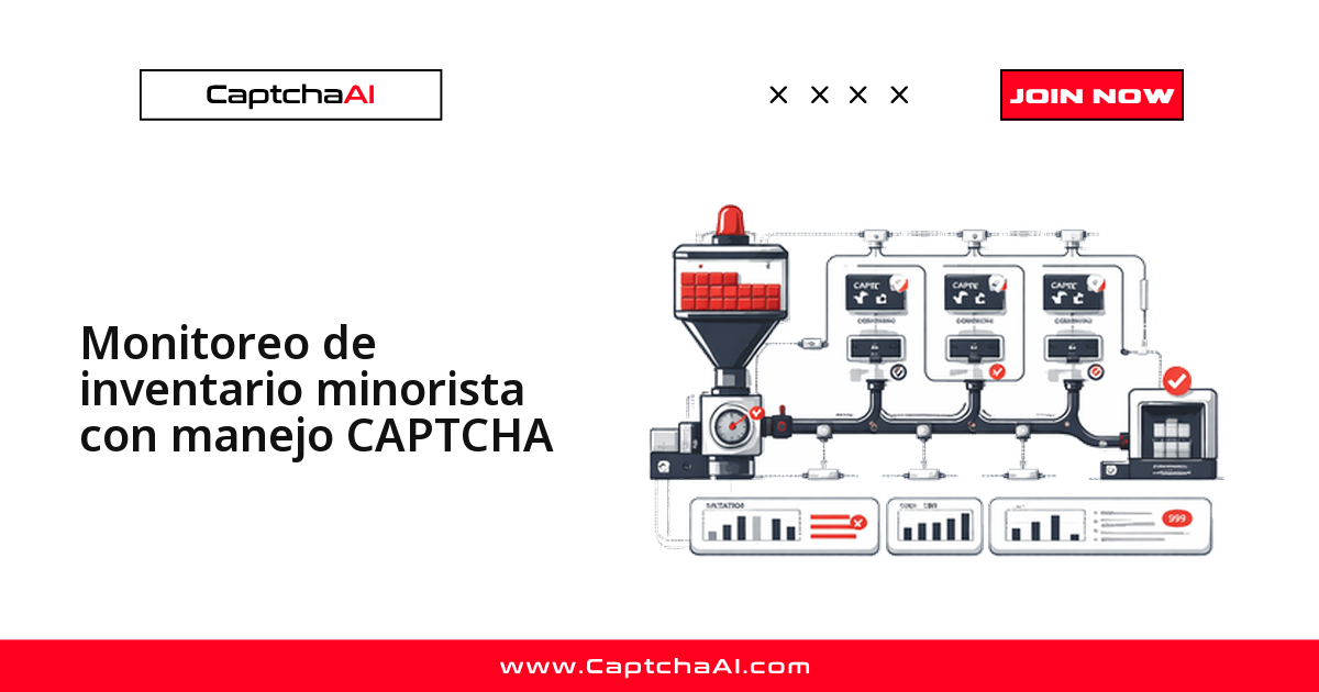 Monitoreo de inventario minorista con manejo CAPTCHA