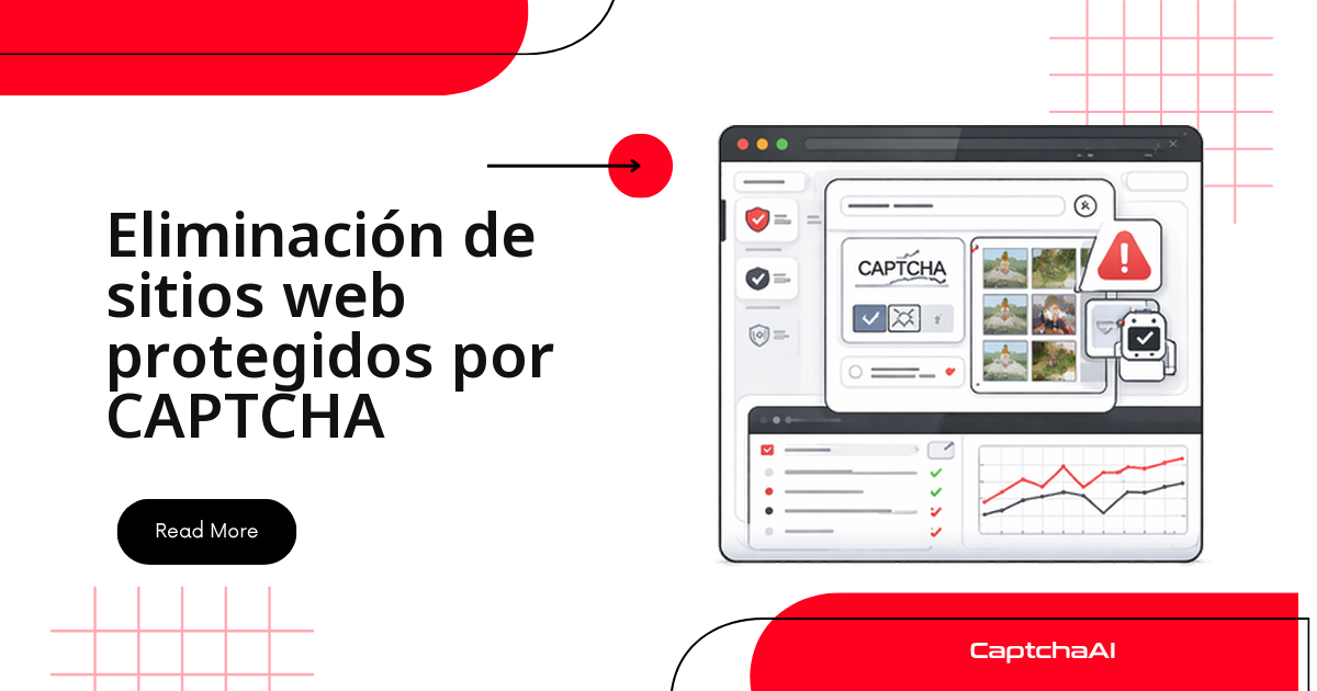 Eliminación de sitios web protegidos por CAPTCHA