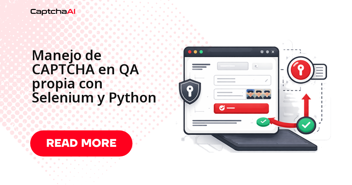 Manejo de CAPTCHA en QA propia con Selenium y Python